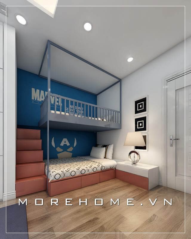 Gợi ý các mẫu giường tầng đẹp dành cho trẻ em đầy cá tính